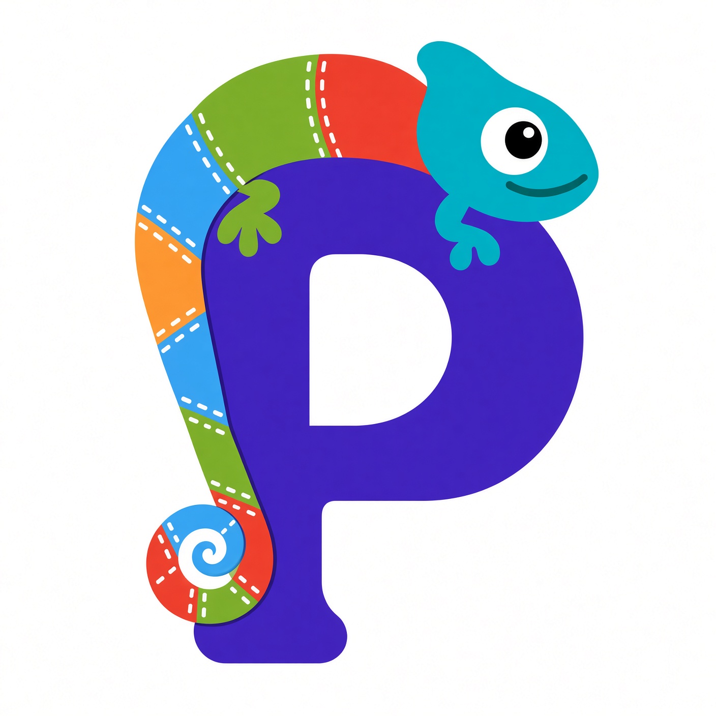 Patchy, the patchwork chameleon